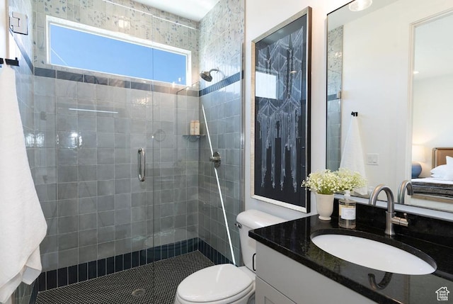 1367 N Daylight St Unit 16, Washington, UT 84780 - bathroom with a stall shower, vanity, and toilet