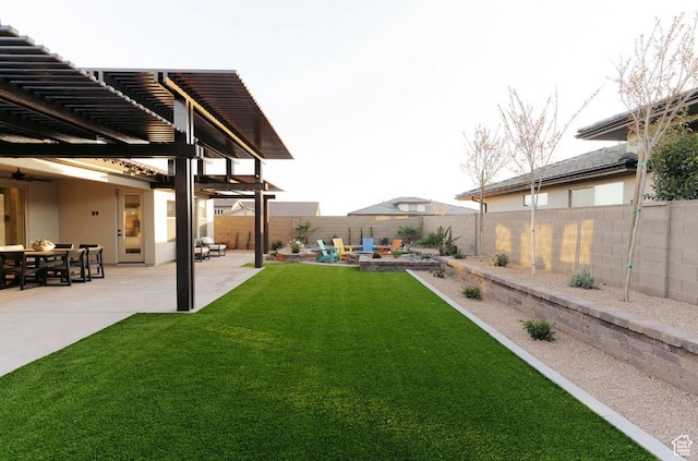 1367 N Daylight St Unit 16, Washington, UT 84780 - view of yard with a patio area and a pergola