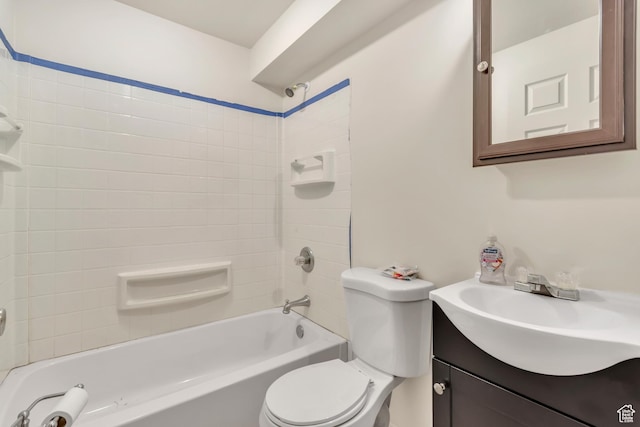 2172 White Pine Rd, Eagle Mountain, UT 84005 - full bath featuring  shower combination, toilet, and vanity