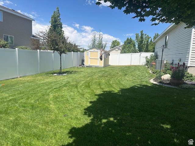 3863 W Augusta Dr S, Syracuse, UT 84075 - view of yard with central AC unit