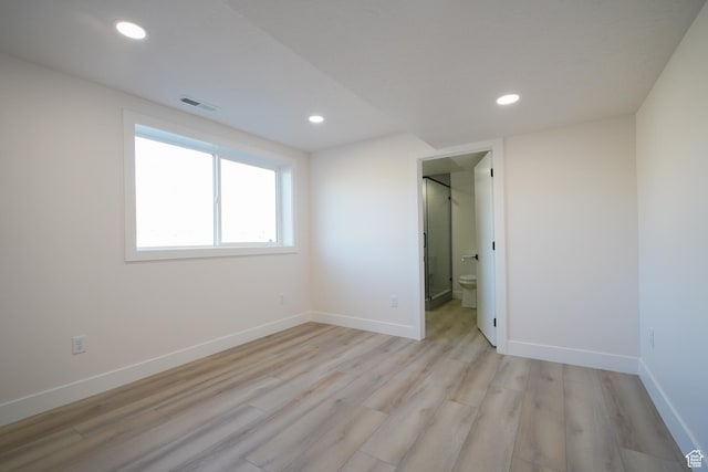 5866 N Fork Rd, Eden, UT 84310 - empty room with light wood-style floors, recessed lighting, and baseboards