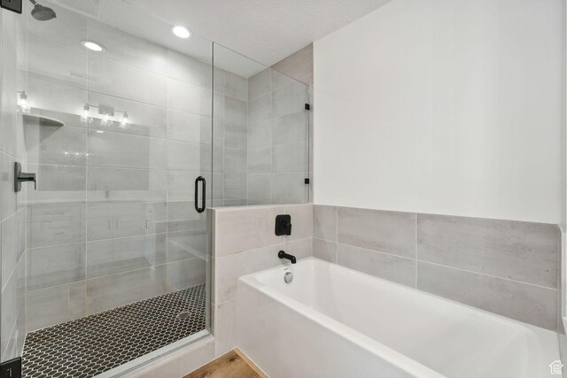 622 E 340 S, American Fork, UT 84003 - full bathroom with a garden tub, a shower stall, and recessed lighting