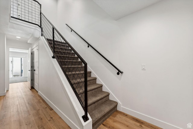 622 E 340 S, American Fork, UT 84003 - staircase featuring baseboards and wood finished floors