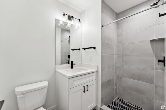 622 E 340 S, American Fork, UT 84003 - full bathroom featuring toilet, vanity, and tiled shower