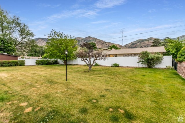 611 E 100 N, Brigham City, UT 84302 - fenced backyard with a mountain view