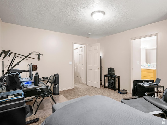 1422 E 1200 S, Provo, UT 84606 - bedroom featuring a textured ceiling, carpet floors, and baseboards