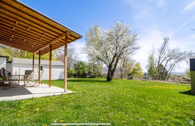 331 W Elberta Dr, Pleasant View, UT 84414 - view of green lawn featuring a patio