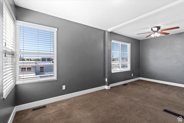 4746 W S Jordan Pkwy, South Jordan, UT 84009 - spare room with carpet floors, a ceiling fan, and baseboards