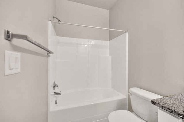 1712 W Naxos Ln, South Jordan, UT 84095 - bathroom with toilet, shower / tub combination, and vanity