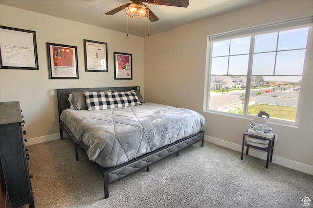 2895 S 2900 W, Syracuse, UT 84075 - bedroom with carpet, baseboards, and a ceiling fan