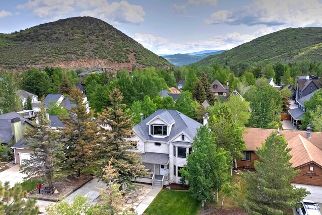 2300 Comstock Dr, Park City, UT 84060 - aerial perspective of suburban area featuring a mountainous background