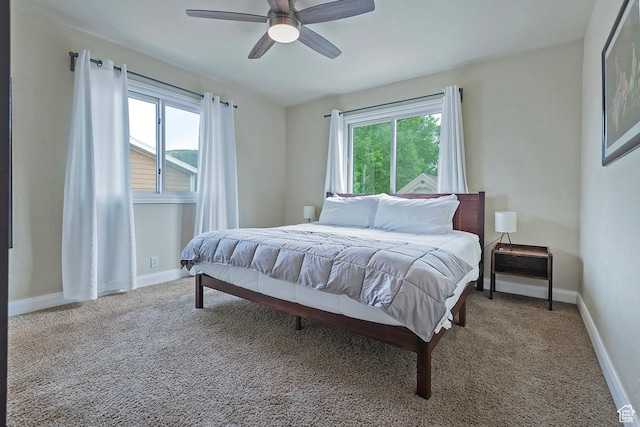 2300 Comstock Dr, Park City, UT 84060 - bedroom with carpet, baseboards, and a ceiling fan