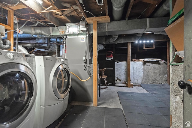 271 E Kensington Ave S, Salt Lake City, UT 84115 - unfinished basement featuring washer and clothes dryer