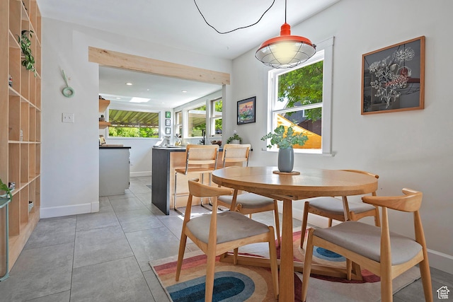271 E Kensington Ave S, Salt Lake City, UT 84115 - dining space featuring baseboards and recessed lighting
