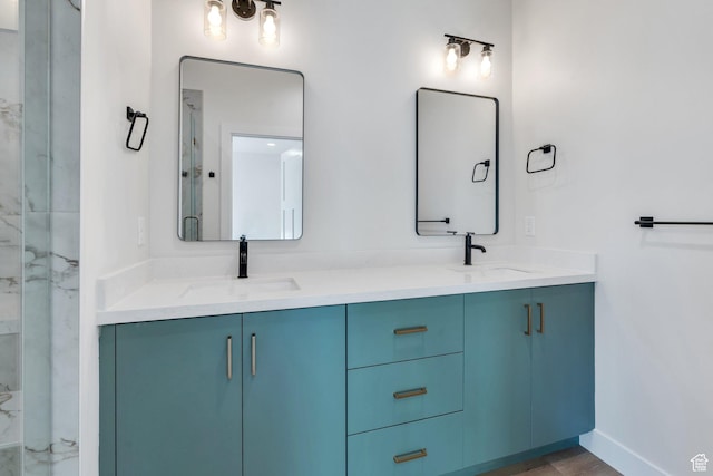 1601 S 3170 E, Spanish Fork, UT 84660 - bathroom featuring double vanity and baseboards
