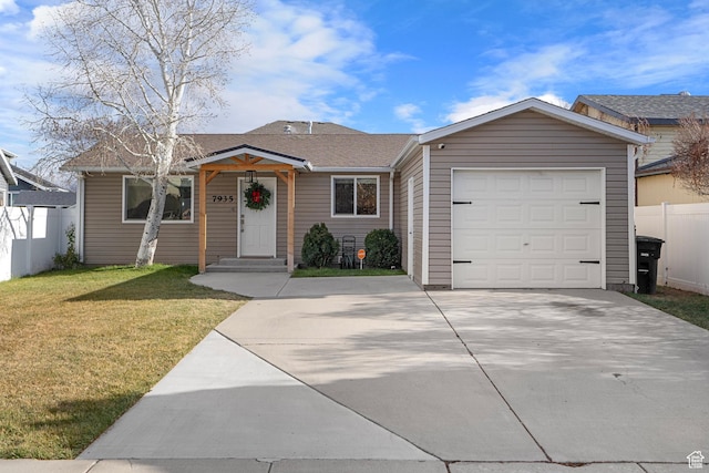 7935 S 2800 W, West Jordan, UT 84088 - single story home with concrete driveway and an attached garage