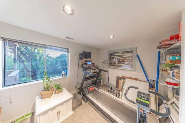 145 Deer Run Ln, Layton, UT 84040 - workout area featuring recessed lighting