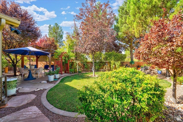 2198 W 1465 N, St George, UT 84770 - view of yard with a patio