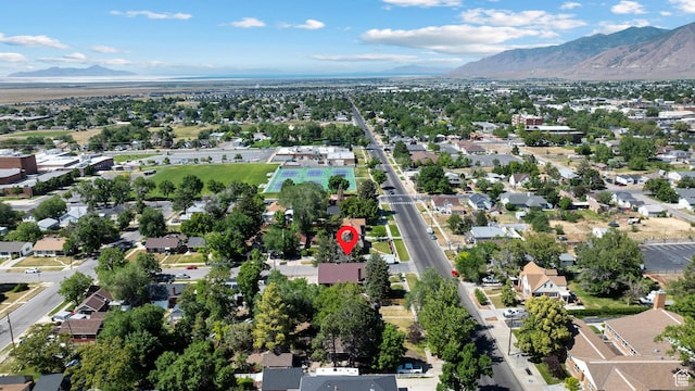 160 S 200 W, Tooele, UT 84074 - aerial view of property's location featuring a mountainous background and nearby suburban area
