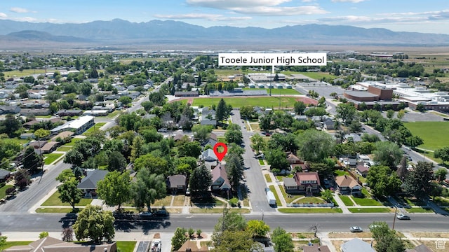 160 S 200 W, Tooele, UT 84074 - aerial perspective of suburban area with a mountainous background
