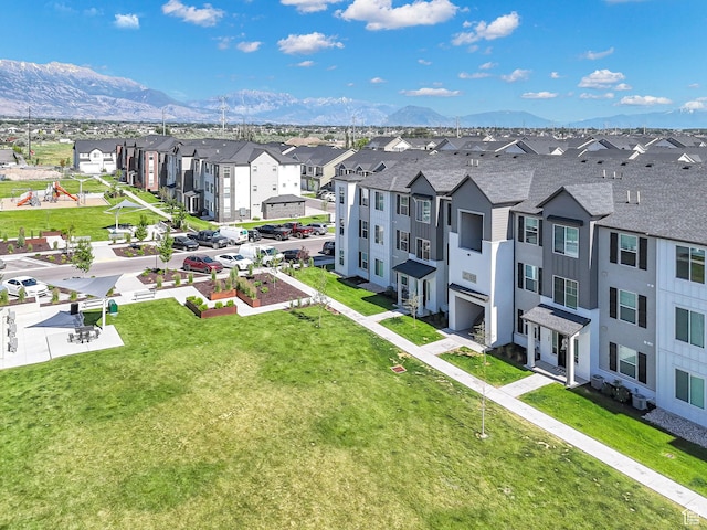 3722 W 1440 N Unit F301, Lehi, UT 84043 - aerial view of residential area featuring mountains