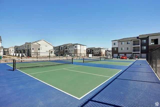 3722 W 1440 N Unit F301, Lehi, UT 84043 - view of tennis court featuring a residential view