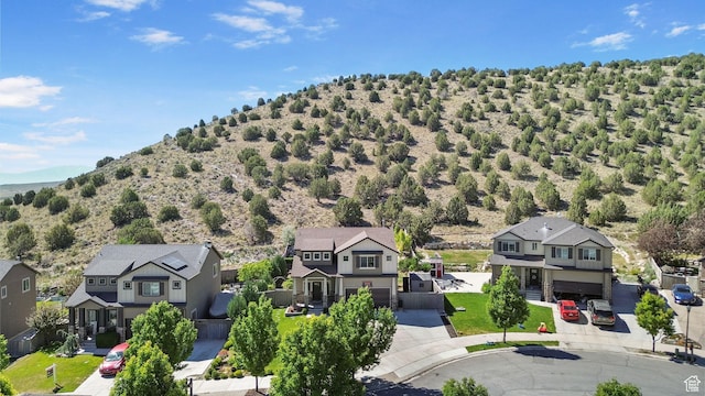 4114 E Cherokee St, Eagle Mountain, UT 84005 - aerial view of residential area with a mountainous background