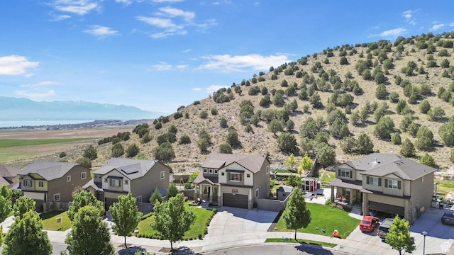 4114 E Cherokee St, Eagle Mountain, UT 84005 - aerial perspective of suburban area featuring mountains