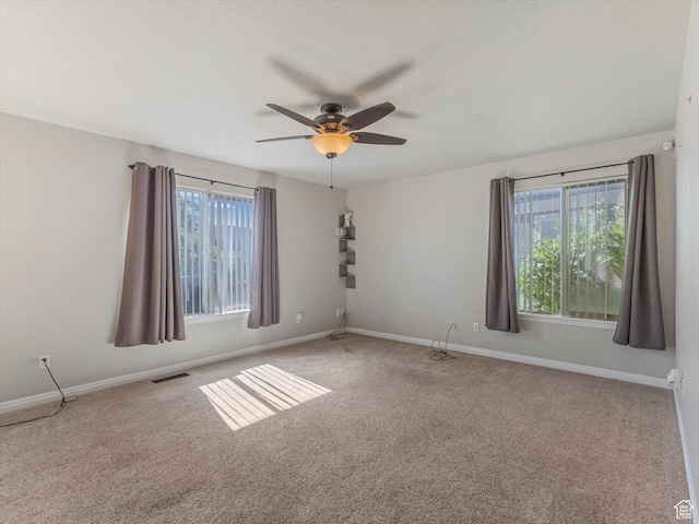8052 N Clearwater Rd, Eagle Mountain, UT 84005 - spare room with carpet and ceiling fan