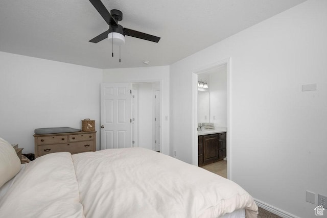 29 E 150 N, American Fork, UT 84003 - bedroom featuring ensuite bathroom, ceiling fan, and baseboards