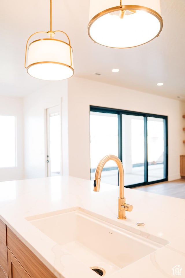 2775 S Rowan Ln, St George, UT 84790 - kitchen featuring a sink and recessed lighting