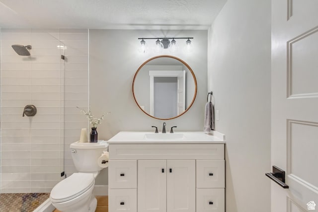 3041 S Hollow Way, Saratoga Springs, UT 84045 - full bath with vanity, tiled shower, and toilet