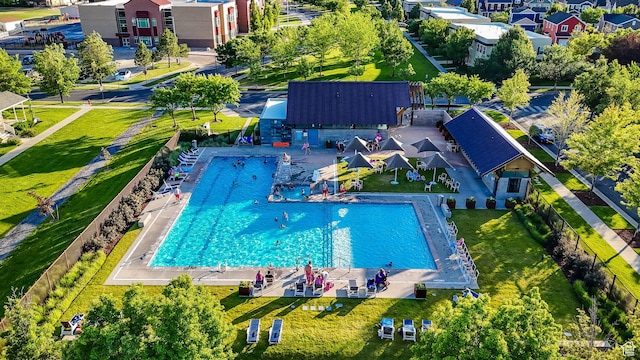 10756 S Navarro Way W, South Jordan, UT 84009 - aerial view of a pool