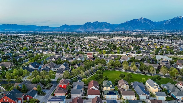 10756 S Navarro Way W, South Jordan, UT 84009 - aerial perspective of suburban area with a mountain backdrop