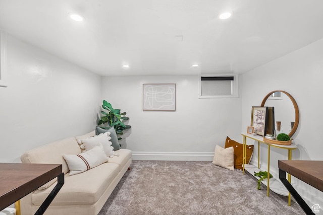 1022 27th St S, Ogden, UT 84403 - sitting room with carpet floors, recessed lighting, and baseboards