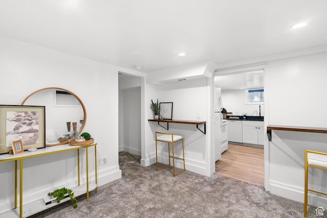 1022 27th St S, Ogden, UT 84403 - empty room with light carpet, recessed lighting, and baseboards