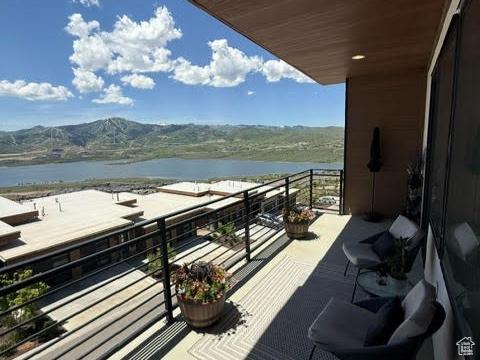 795 E Miner Way, Hideout, UT 84036 - balcony with a water and mountain view