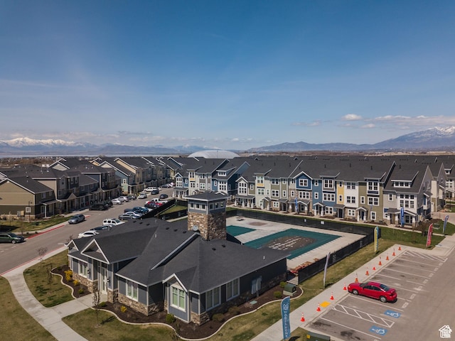 347 N 750 E, Vineyard, UT 84059 - aerial view of residential area with mountains