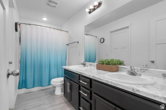 347 N 750 E, Vineyard, UT 84059 - full bath featuring double vanity, toilet, and wood finished floors