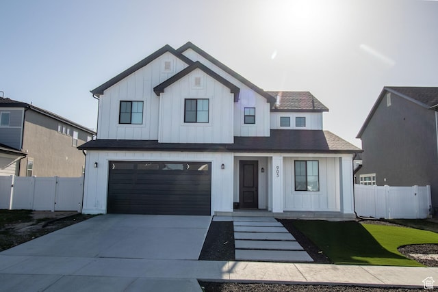 903 S 250 W, American Fork, UT 84003 - modern farmhouse with board and batten siding, a garage, and driveway