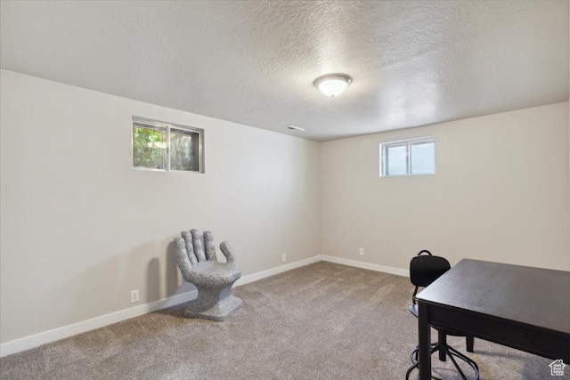 846 E 5600 S, South Ogden, UT 84405 - carpeted home office with a textured ceiling and baseboards