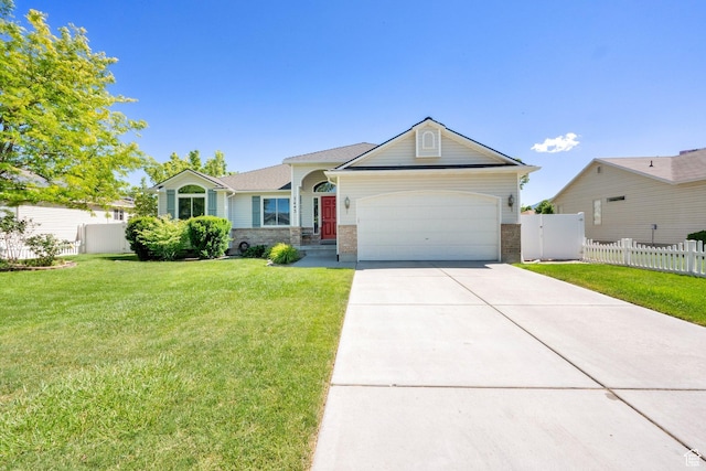 7443 W Perennial Dr, Magna, UT 84044 - ranch-style house with an attached garage and concrete driveway