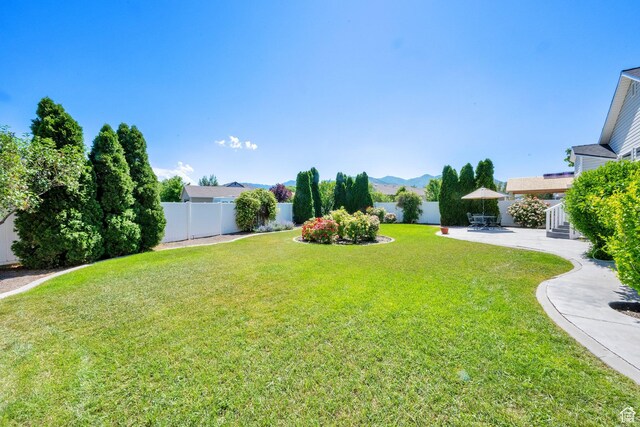 7443 W Perennial Dr, Magna, UT 84044 - fenced backyard with a patio