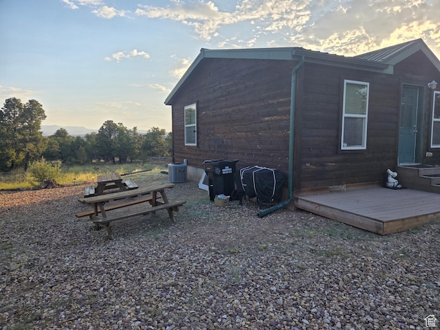 6430 S 37280 W Unit 40, Fruitland, UT 84027 - view of property exterior featuring a deck and a metal roof