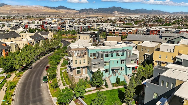 4746 W Daybreak Rim Way S, Jordan, UT 84009 - aerial view of residential area with a mountain backdrop