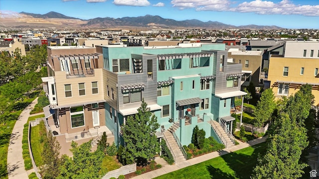 4746 W Daybreak Rim Way S, Jordan, UT 84009 - aerial perspective of suburban area featuring a mountain backdrop