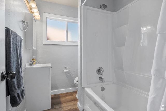 1866 E Village Rd S, Salt Lake City, UT 84121 - full bath with wood finished floors, vanity, and shower / tub combo