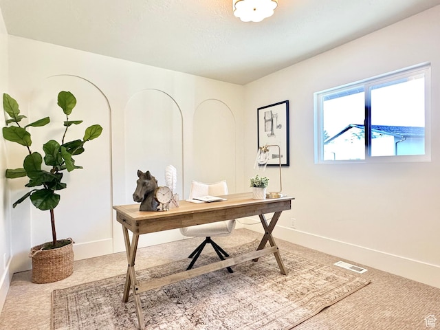 5862 S Ayrshire Dr, Murray, UT 84107 - home office featuring carpet flooring and baseboards