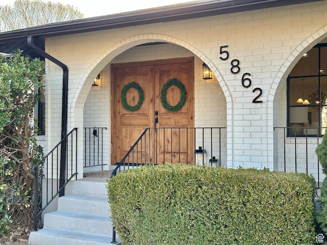 5862 S Ayrshire Dr, Murray, UT 84107 - entrance to property with brick siding