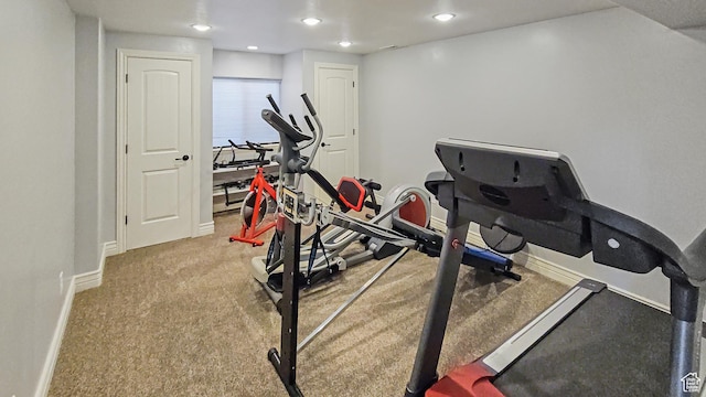 1812 E 1460 S, Spanish Fork, UT 84660 - exercise area with baseboards and recessed lighting